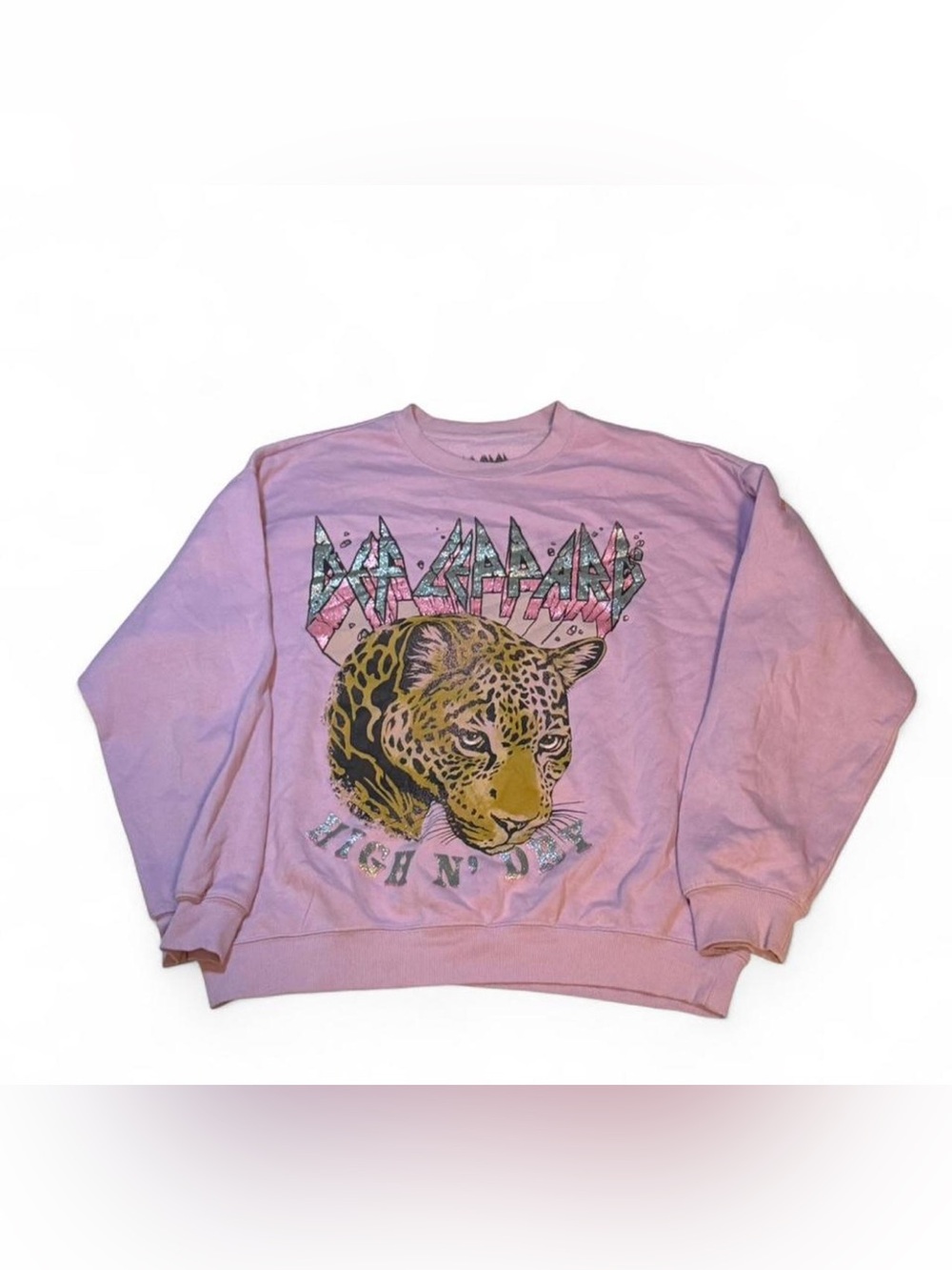 Def Leppard Pink 'High N' Dry' Graphic Sweatshirt - Women